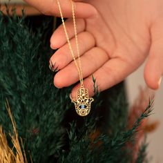 Hand of Fatima With Birthstones Necklace - Hamsa Necklace - Layered Protection Necklace - 925 Sterling Silver Necklace - Yoga Necklace - Hamsa Jewelry - Meaningful Necklace -Gold Jewelry THE HAND OF HAMSA The Hamsa Hand is an ancient Middle Eastern amulet symbolizing the Hand of God. In all faiths it is a protective sign. It brings its owner happiness, luck, health, and good fortune. How To Order : 1- Make your selections primary color and Birthstone. 2- Make your selection size of your chain. 3 Birthstones Necklace, Hand Of Hamsa, Birthstone Necklace Mothers, The Hand Of God, Hamsa Jewelry, Meaningful Necklace, Yoga Necklace, Chakra Yoga, Hamsa Necklace