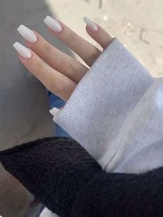 Milky Nails, Basic Nails, Classy Acrylic Nails, Soft Nails, Neutral Nails, Classy Nails, Chic Nails