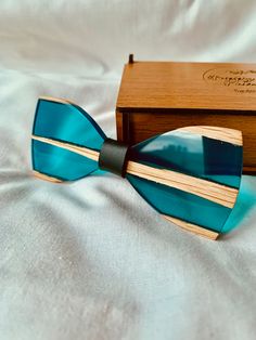 Wooden bow tie turquoise bow tie mens bow tie wedding bow tie best gift for men gift for husband unique bow tie unusual gift for mens #prezent #gift #gifts #giftidea #giftideas #giftforher #giftforparents #giftforbaby Green Bow With Bow Tie Back For Gift, Dapper Bow Tie With Detachable Bow As Gift, Dapper Detachable Bow Tie As Gift, Elegant Blue Bow As Gift, Dapper Butterfly Knot Bow As Gift, Blue Bow Ties For Gifts, Wooden Bow Tie Wedding, Wooden Bowtie, Unique Bow Tie