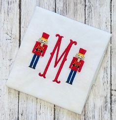 Boys Christmas Monogram Shirt, Nutcracker Shirt for Toddlers, Holiday Shirt, Preppy Boy Monogram, Simple Christmas Shirt, Personalized Xmas Your little one will be ready for Christmas in this adorable personalized nutcracker monogram shirt! Please consult the size chart for shirts before ordering. Colors of thread and shirts may vary slightly based on phone or computer monitors. All shirts are white unless otherwise noted. Shirts can be done in different colors if requested by the buyer. This is Toddler Christmas Shirts Boy, Christmas Monogram Shirt, Preppy Boy, Nutcracker Shirt, Toddler Christmas Shirt, Monogram Shirt, Boy Monogram, Preppy Boys, Christmas Embroidery Designs