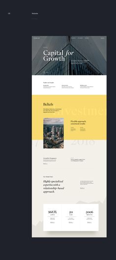 the website design for capital growth