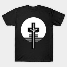 Round cross in white. striped background design -- Choose from our vast selection of Crewneck and V-Neck T-Shirts to match with your favorite design to make the perfect graphic T-Shirt. Pick your favorite: Classic, Boxy, Tri-Blend, V-Neck, or Premium. Customize your color! For men and women. Cross Shirt, Cross Shirts, White Cross, Striped Background, White Crosses, Christian Cross, White T Shirt, White Tshirt, Background Design