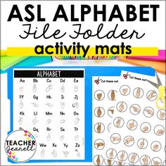 the alphabet file folder activity mats for kids to use with their handwriting and writing skills