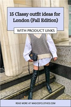 Get inspired with simple yet cute London fall outfit ideas that will keep you both cozy and stylish all season long. Achieve the perfect aesthetic with these chic clothing combinations. London Fall Outfits, Cozy London, Edgy Clothes, Casual White Sneakers, Edgy Leather Jacket, Classy Outfit Ideas, Perfect Aesthetic, London Fall