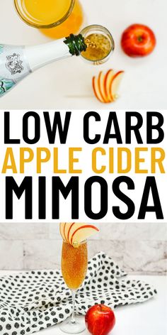 low carb apple cider mimosa is the perfect way to start your day