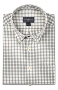 A small, neutral check neatly patterns a shirt tailored from cotton twill that puts you comfortably in the sweet spot between casual and formal. Button-down collar Long sleeves 100% cotton Machine wash, dry flat Made in Turkey Tailored Shirts, Nordstrom Store, Button Down Collar, The Sweet, Cotton Twill, Button Downs, Button Down Shirt, Long Sleeves, Collar