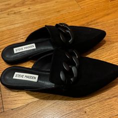 Never Used!! Size 7, Tiny Heel 0.5in Steve Madden Mules, Shoes Steve Madden, Mule Clogs, Steve Madden Shoes, Mules Shoes, Steve Madden, Clogs, Size 7, Women Shoes