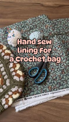 Crochet Bag, Bag Making, Hand Sewing, Yarn, Sewing, Crochet, Fabric