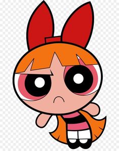 the powerpuff girl cartoon character with big eyes