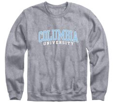 PRICES MAY VARY. COMFORTABLE AND SOFT – This Ivysport Columbia University men’s and women’s long sleeve crewneck sweat shirt looks great and feels cozy. This Columbia University logo printed crewneck sweatshirt is made from a comfortable 85% cotton and 15% polyester blend offering students and alumni the freshest Lions apparel, merchandise and swag perfect for tailgating on homecoming game day, parents’ weekend or for everyday wear. MADE IN THE USA – Our Essential spirit wear and NCAA merchandis Columbia University Logo, University Essentials, Essential Sweatshirt, Homecoming Games, College Apparel, College Shirts, University Sweatshirts, Columbia University, Spirit Wear