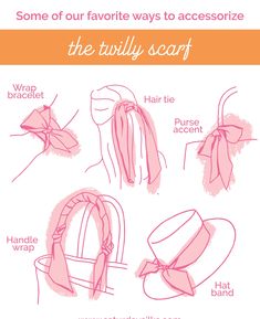 the instructions for how to tie a bow around a hat and other things that can be found