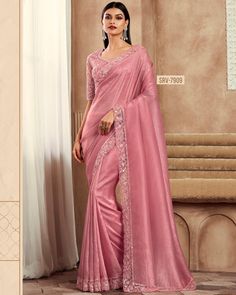 Women's Latest Designer Un-Stitched Silk Saree With Shine & Silk Blouse| Pink Colour Un-Stitched Saree| Sarees Best Collections For Girls| Fabric Details: Blouse: Shine & Silk (0.8 mts) Saree: Silk (6.30 mts) Type: Un-Stitched Work: Handwork Size: Up To 2XL(44) Weight: 1.5 Kg Occasions: Party Wear, Wedding Wear, Festive Wear Washing Instruction: Dry Wash Pack Contains - 1 Saree, 1 Blouse For More Latest Trending Women's Outfits Just Click On The Below Link, Https://www.etsy.com/in-en/shop/ethnic Pink Sequin Saree, Sequin Saree, Party Mode, Readymade Saree, Glamorous Party, Party Kleidung, Art Silk Sarees, Trendy Sarees, Wear Saree