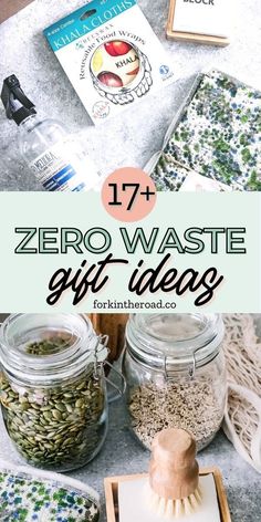 zero waste gift ideas with text overlay