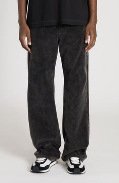 D&G's Re-Edition collection conveys contemporary style that flaunts all the power of the creative DNA that consolidated their image and elevated it to iconic status in the 2000s. Retro streetwear character informs these baggy pants cut from corduroy. Zip fly with button closure Front slant pockets; back button-welt pockets 98% cotton, 2% spandex Machine wash, line dry Made in Italy Designer Clothing Retro Streetwear, The 2000s, Baggy Pants, Baggy Pant, Corduroy Pants, Welt Pockets, Contemporary Style, Designer Clothing, Dolce And Gabbana