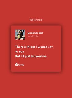 a red screen with the text, there's things i wanna say but i'll just let you live