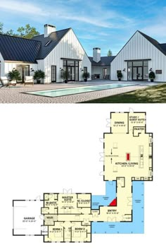 two story house plans with an open floor plan