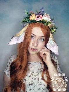 Goat Cosplay, Faun Ears, Deer Cosplay, Faun Cosplay, Deer Ears, Ren Fair, Head Pieces