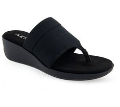 Step into the season with the Aerosoles Stretch Thong Sandal- Ilectra, where comfort meets effortless style. This sandal features a cushioned footbed and an elastic stretch thong slide for a fit that feels custom-made. The wide elastic strap over the instep not only adds a chic touch but ensures stability for all-day wear. From Aerosoles. Thong Sandals, Effortless Style, Fashion Shoes, Custom Made, Slip On, Elastic, Sandals, Heels, How To Wear