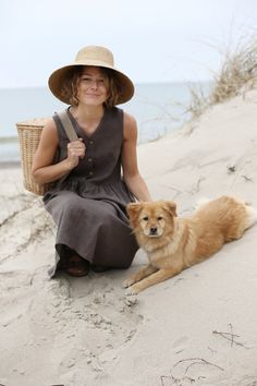 Linen Loose Sleeveless MAMA Dress With Front Buttons in Middi - Etsy Brown Sleeveless Beach Dress, Sleeveless Brown Maxi Dress For The Beach, Brown Linen Beach Dress, Dress With Front Buttons, Freedom Of Movement, Well Dressed, Linen Dress, Style Inspiration, My Style