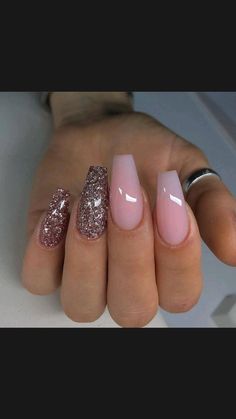 Manicure Gel, Coffin Nails Long, Nails Polish, Manicure Ideas, Nail Designs Glitter, Gel Nail Designs, Coffin Nails Designs, Pretty Acrylic Nails, Fancy Nails