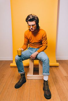 Stranger Things Joe Keery, Steve Harrington Stranger Things, Stranger Things Steve, Look Retro, Hipster Mens Fashion, Joe Keery, Steve Harrington, Janis Joplin