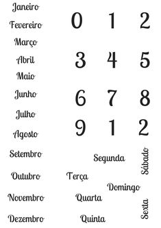 the latin alphabet is shown in black and white, with numbers on each letter column