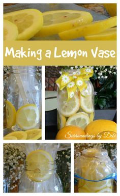 making a lemon vase is easy and fun for the whole family to enjoy it's freshness