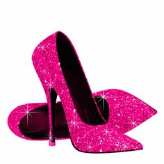 Elegant Hot Pink Glitter High Heel Shoes Cutout | Zazzle.com Hot Pink Sparkly Dress, Hot Pink High Heels, Pink Sparkly Dress, Gold High Heel Shoes, Pink High Heel Shoes, Accessoires Barbie, Glitter Png, Hot Pink Glitter, Glitter High Heels