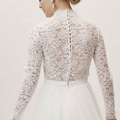 Reposhing This Item I Purchased From @Kchoi7474. Loved It, But Ready To Rotate For Something New. Worn For My Wedding For Less Than 2 Hours Was So Perfect And Stretchy And Soft. Has Been Professionally Dry Cleaned. Questions? Leave A Comment Below! Top Wedding Colors, Bridal Topper, Lace Top Wedding, White Lace Corset, Ivory Lace Top, Velvet T Shirt, Bridal Tops, Wedding Top, Lace Corset