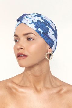 Vintage Turban Shower Cap in Villa Camelia - L'Atelier Global Elegant Beach Headwrap, Elegant Adjustable Headscarf For Beach, Elegant One-size Beach Turban, Elegant One Size Beach Turban, Elegant One Size Turban For Beach, Vintage Turban, Hair Towel Wrap, Vintage Hollywood Glamour, Shower Caps