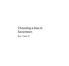 a white background with the words choosing a blas in seventeen