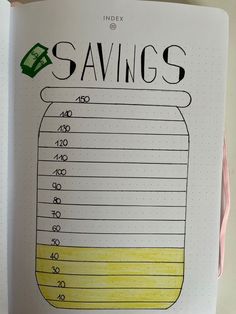 Bullet Journal Savings, Empty Notebook, Bullet Journal Work, Goals Bullet Journal, Bullet Journal Ideas Templates, Journal Inspiration Writing, Creating A Bullet Journal, Bullet Journal Mood Tracker Ideas, Bullet Journal Paper