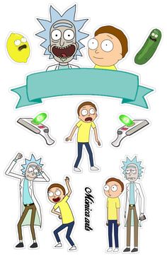 Topper de bolo Rick e Morty Rick And Morty Cake Topper Printable, Rick E Morty, Rick And Morty Stickers, Pickle Rick, Rick Y Morty, Edible Printing, Rick And Morty, Mom Birthday, Themed Cakes