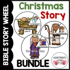 christmas story bundle with pictures and text