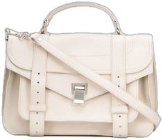 White Top Handle Bag With Palladium Hardware, High-end White Bag With Palladium Hardware, High-end White Bag With Adjustable Strap, Chic White Satchel With Palladium Hardware, Designer White Satchel With Palladium Hardware, High-end White Office Bags, White Top Handle Satchel With Palladium Hardware, White Satchel With Palladium Hardware And Top Handle, High-end White Satchel With Top Carry Handle