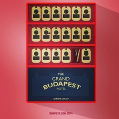 an advertisement for the grand budapest hotel