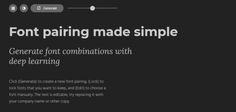 font pairing made simple with deep learning
