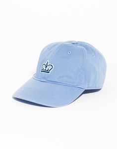 Columbia University Needlepoint Hat | Mens Dress Clothes & Accessories Classic Blue Six-panel Hat, Blue Six-panel Baseball Cap With Embroidered Logo, Blue Six-panel Fitted Hat With Embroidered Logo, Classic Blue Cap Hat, Blue Baseball Cap With Curved Brim And Embroidered Logo, Blue Cotton Snapback Trucker Hat, Blue Cotton Snapback Hat For Spring, Adjustable Blue Trucker Hat With Embroidered Logo, Blue Hats With Embroidered Logo For Spring