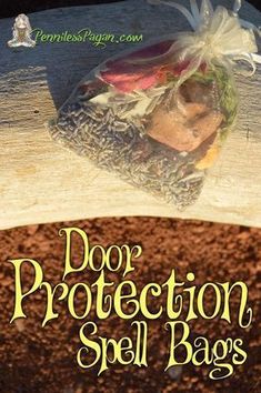 Witchy Ways To Protect Your Home, Protection Charm Bag, Spell Bag Recipes, Door Protection Spell, House Protection Spell, Secular Witch, Bottle Spells, Protection Jars, Apothecary Room