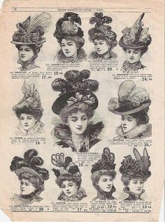 1890 Hats Victorian Ladies, Importance Of Being Earnest, 1890s Fashion, Victorian Costume