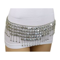 Style : Fashion / Waist Or Hip Z019 Condition : Brand New Color : Silver Metal Chain Links, Charms, And Coins. Size: One Size Belt - Adjustable Can Fit Size Small - Medium Waist Size: About 29" - 40" Belt Width : About 4 1/2" Wide Very Ethnic Special Bohemian Fashion Belt Elevate Your Dance With Our Belly Dancing Ethnic Fashion Belt Key Features: Exquisite Design: Immerse Yourself In The Art Of Belly Dancing With Our Stunning Ethnic Fashion Belt. Adorned With Silver Metal Chain Links, Charms, An Adjustable Waist Chain For Festivals, Silver Metal Chain Belt For Summer, Summer Silver Metal Chain Belt, Bohemian Waist Chain For Summer, Silver Waist Chain For Beach, Adjustable Silver Chain Belt For Summer, Bohemian Adjustable Waist Chain For Summer, Bohemian Waist Chain For Summer Beach, Bohemian Waist Chain For Beach In Summer