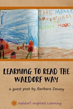 an open book with the title learning to read the waldor way