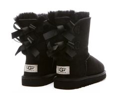 Shoes - Kids - Infant - UGG Kids Bailey Bow - Infant - Black - DTLR - Your Fashion, Your Lifetyle! Shop Sneakers, Clothes and Hats from Nike, Jordan, adidas and Trukfit Boots With Bows, Uggs With Bows, Kids Ugg Boots, Dr Shoes, Bailey Bow Uggs, Bailey Bow, Black Uggs