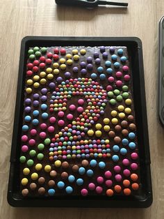 there is a tray that has some candy on it