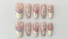 Nails With Rhinestones, Soft Nails, Jelly Nails, Dream Nails