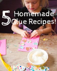 Home Made Glue, How To Make Glue, Art Recipes, Diy Stamps, Green Craft, Messy Play, Diy Tutorials, Crafty Projects, Diy Supplies