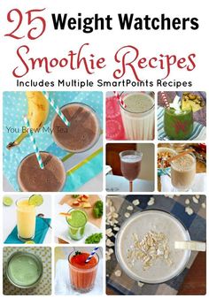 25 weight watchers'smoothie recipes includes multiple smart points