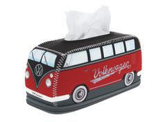 PRICES MAY VARY. RED & BLACK: This iconic cosmetic tissue dispenser is in red and black and features the silver "Volkswagen" lettering. Dimensions: 24 x 8.5 x 11 cm (9.4 x 3.3 x 4.3 inches). PRACTICAL DETAILS: Filling the tissue boxes is very easy. There is a zipper running all around the bottom of the box. The tissues are inserted without the cardboard box. MULTIFUNCTIONAL: The iconic neoprene tissue box holders can be used in the bathroom, kitchen, or office as cosmetic, napkin, and tissue dis Campervan Design, Camper Tops, Bus Design, T1 Bus, Colored Mason Jars, Hippie Bus, Napkin Dispenser, Combi Volkswagen, Combi Vw