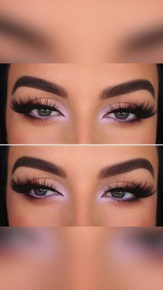 Make Up With Lavender Dress, Lavender Inner Corner Makeup, Make Up For Lilac Dress Eye Makeup, Simple Mauve Eye Makeup, Bridesmaid Makeup Lavender Dress, Eyeshadow With Purple Dress, Light Purple Simple Makeup, Hint Of Purple Eye Makeup, Light Purple Make Up Looks