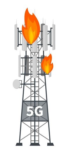 5G mast base station tower on fire Fire Tower, Fire Fire, On Fire, Cake Toppers, Tower, Cake